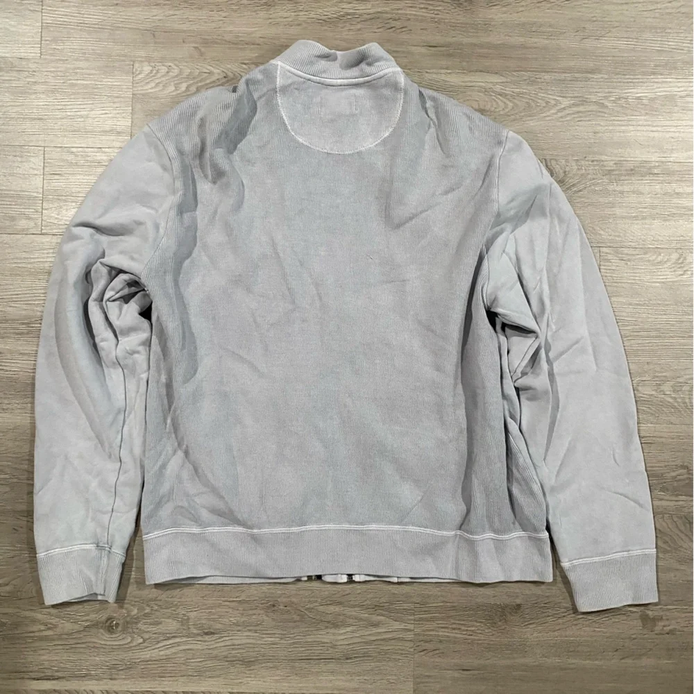 Mens Mododoc Full Zip Light Gray‎ Sweater XL Comfort Casual